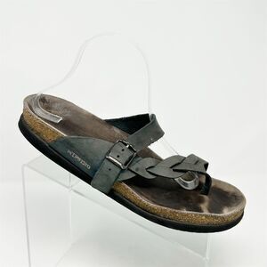 Mephisto Women's Helen Twist Sandals Black Green Gray Size 43 Casual Summer